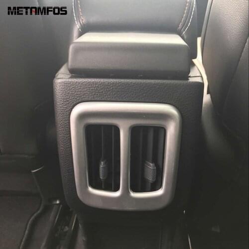 For Jeep Compass 2017-2020 2021 Matte Center Control Armrest Box Rear Seat Air Vent Outlet Cover Trim Accessories Car Styling
