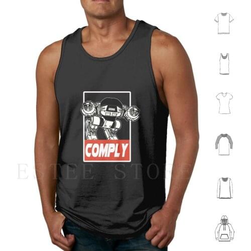 RobocopS Ed-209 Tank Tops Vest Robocop Ed 209 Robot Guns Sentry