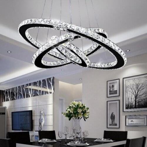 Fashion new crystal led chandeliers Living room bedroom Stainless steel led lamps led chandelier lighting led lustre lamps