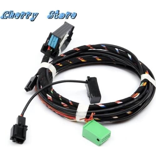 NEW 1K8 035 730 D Direct Plug 9W2 Bluetooth Harness Cable & Mircophone Kit For VW Golf Jetta Passat Touran Eos RCD510 Car Radio
