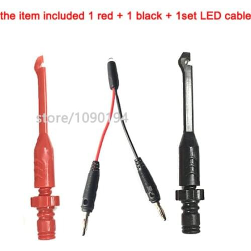 New Piercing Test Clip with 4mm Banana seat Heavy-Duty Insulation Piercing Probe Automotive test Clip with back probe