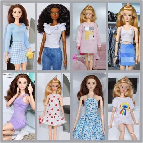 Limited collection Clothes set / Original T Shirt top shorts Dress Outfit clothing For 1/6 BJD Xinyi FR ST Barbie Doll