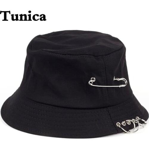 New Unisex Women Men Bucket Hat Pin Rings Sunhat Caps Summer Hats outdoor fishing sun Fisherman Hat Foldable Wearable gorras