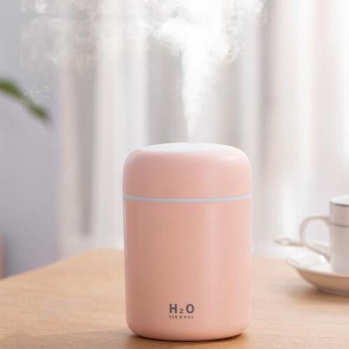 Portable 300ml USB Humidifier Ultrasonic Dazzle Cup Maker Purifier Mist Light Cool Romantic with Diffuser Humidifier Air Ar Z0W3
