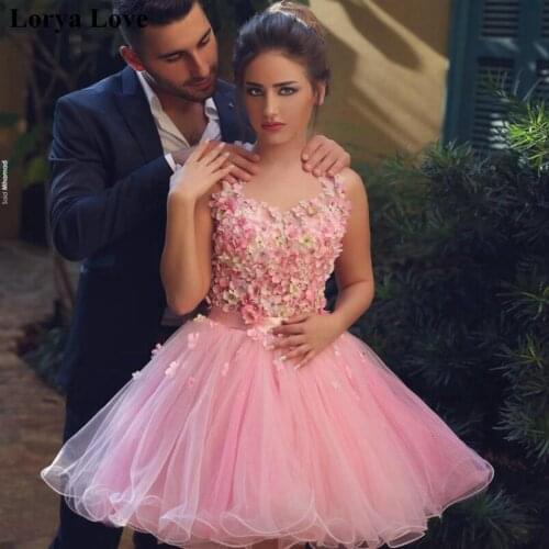 Pink Sexy Cocktail Dresses 2020 Halter Neck Short Prom Dress Homecoming Vestidos De Gala Women Back To School Graduation Gowns