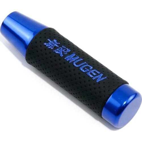 Jdm style MUGEN Shift Gear Knob 13cm Aluminum Leather Universal Manual Shifter Lever car accessories