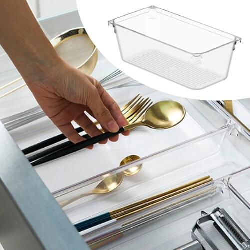 Stackable Drawer Organizer Makeup Stationery Divider Storage Underwear Tableware Compartment Box Dividers Kitchen Organizer