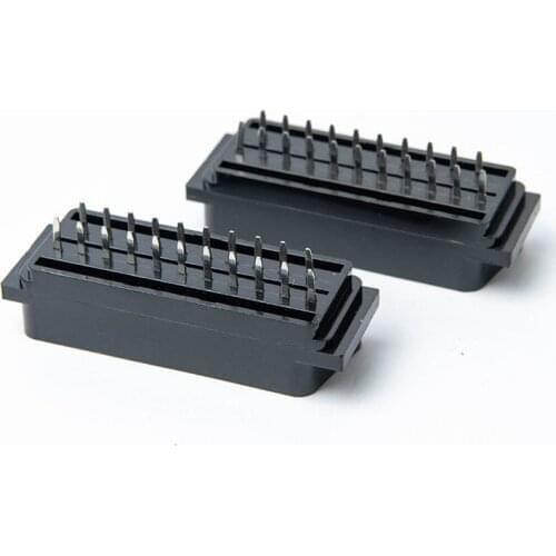 Scart Plug 21 Pins 180 degree Female Socket Connector Slot jack Adapter Game Accessories