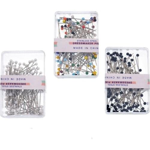 Sewing Tools Plastic/Stainless Steel DIY Dressmaking Pins Florists Sewing Pin 3Colors for Corsage Multi Purpose Pearl Head