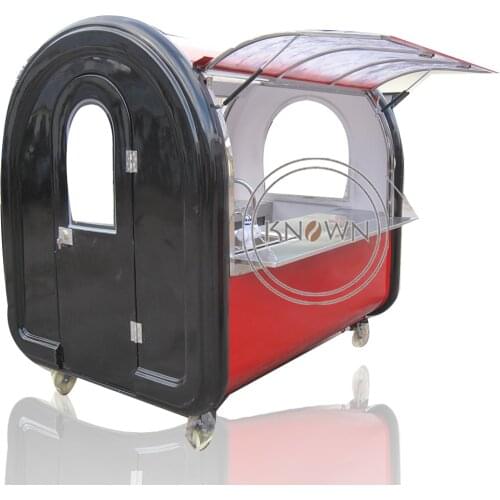 2.2m street food cart ice cream vending cart mobile food hot dog kiosk for sale coffee van donut vending cart (CFR by sea)