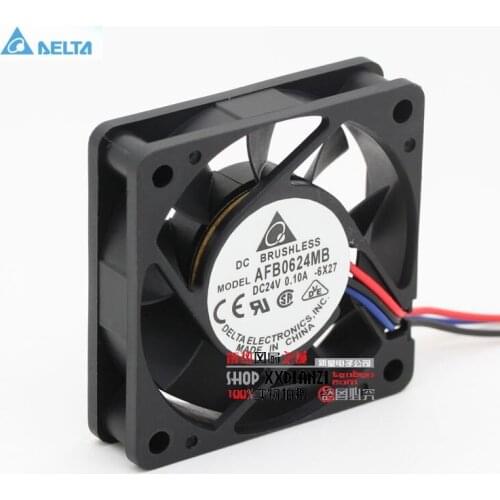 For delta AFB0624MB DC 24V 0.10A 6015 6cm 60mm server inverter cooling fan
