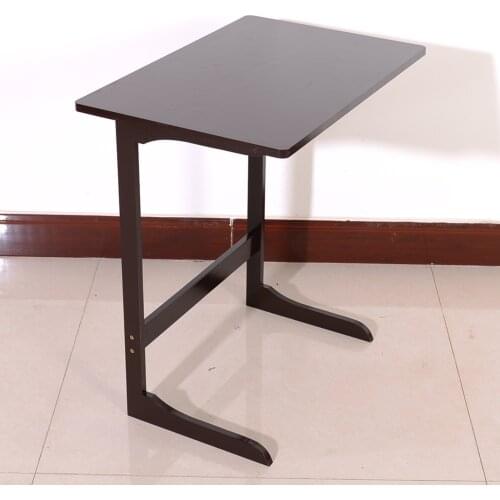 Vintage L-Shape Coffee Table Bamboo Frame Sofa Side Table End Table Home Computer Desk Storage Holders Furniture