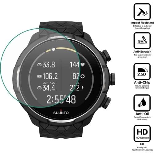 Tempered Glass Clear Protective Film Protection For Suunto 9 Baro Suunto9 Peak Watch Smartwatch Display Screen Protector Cover