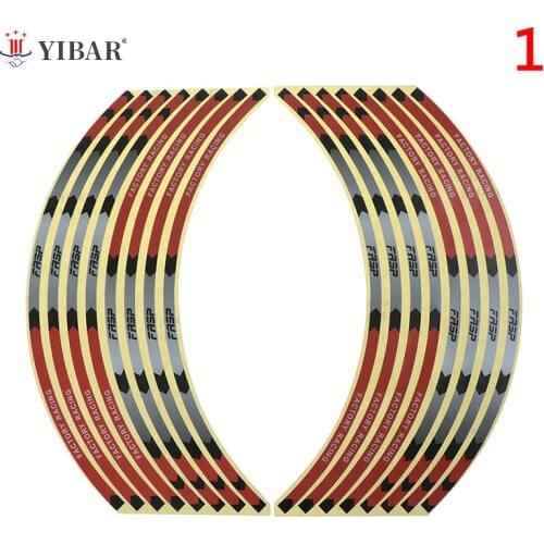 1PC Motorcycle Wheel Sticker Moto Rim Reflective Decal Tape Vinyl 17" 18" Stripes Stickers Motorcycle-Decoration Accessories