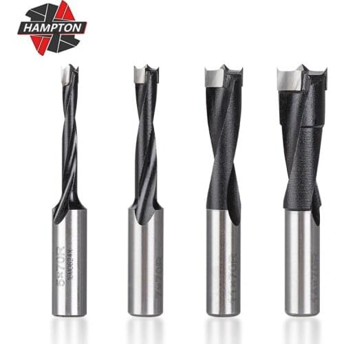 2 Flute Carbide Wood Drill Bits 4-14mm Right Rotation Row Drilling For Wood 70mm Total Length Router Bit Wood Hole Cutt