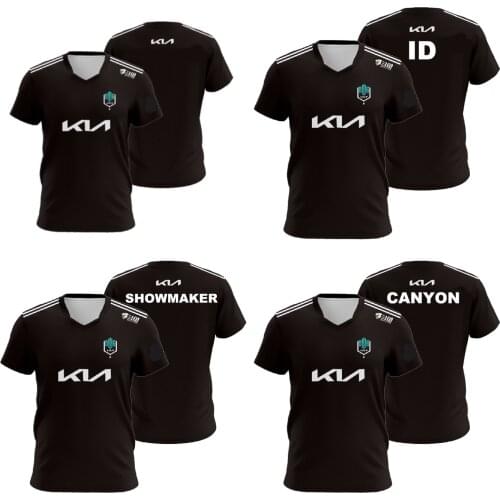 2021 LOL LCK Team Jersey DWG.KIA ShowMaker Canyon Khan Ghost Fans T Shirt Print Men Women Custom Name E-Sport Tops Clothes Hoodi