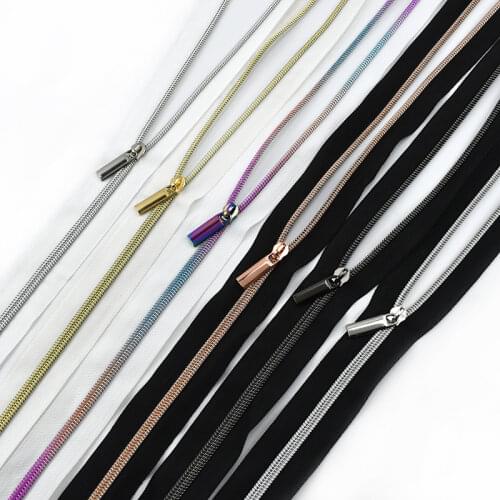 5/10Meters 5# Nylon Zippers Coil Zip with Sliders for Clothes Bags Pocket Zipper Slider Replace DIY Garment Sewing Accessories