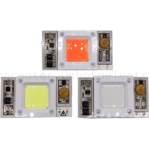 50W 110V /220V AC High Power led chip built-in driver Warm white Cool White 10000 20000 30000k LED, Full Spectrum Royal blue LED