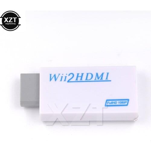 For Wii HDMI-Compatible Converter Adapter 3.5mm Jack Audio Video Full HD 720P 1080P For HDTV PC Monitor Display Wii2HDMI ADAPTE