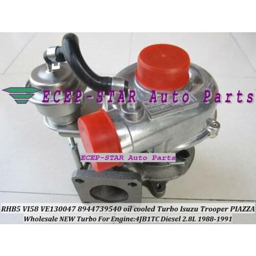 Free Ship Oil Cooled Turbo RHB5 VI58 8944739540 8970192920 8944777341 VB130096 For ISUZU Trooper Piazza 4JB1T 4BD1T 4JB1 2.8L