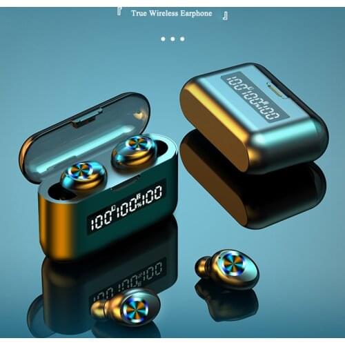 Wireless Bluetooth 5.0 Earphone Tws9D HIFI Power Display Noise Reduction Waterproof Earbud Headphone