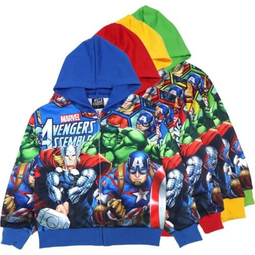 Kids Jacket Cartoon Marvel SpiderMan Pixar Boys Coat Sweater Cardigan Princess Elsa Mermaid Fall Clothes for Girls Coats Toddler