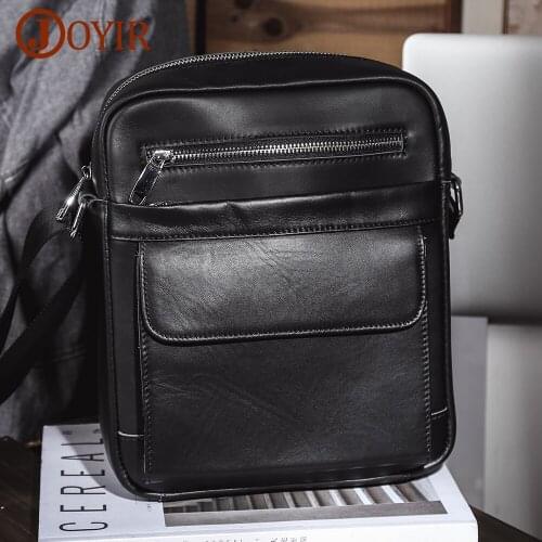 JOYIR Genuine Leather Crossbody Men Messenger Bag Male Small Man Flap Fashion Shoulder Bags High Quality Mens Handbags Male