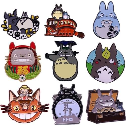 Cute totoro Collection Enamel Pin Anime Cartoon brooches