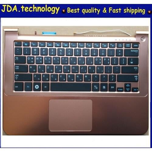 MEIARROW New/Org for SAMSUNG NP 900X3 NP900X3 NP900X3D Palmrest Korean keyboard Upper Cover Upper Case Touchpad,Golden Rose
