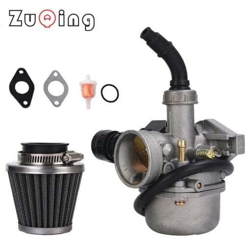 Motorcycle Carburetor Hand Choke PZ19 Carb For 50cc 70cc 90cc 110cc 125cc ATV Quad 4 Wheeler Dirt Bike Motorbike With Air Filter
