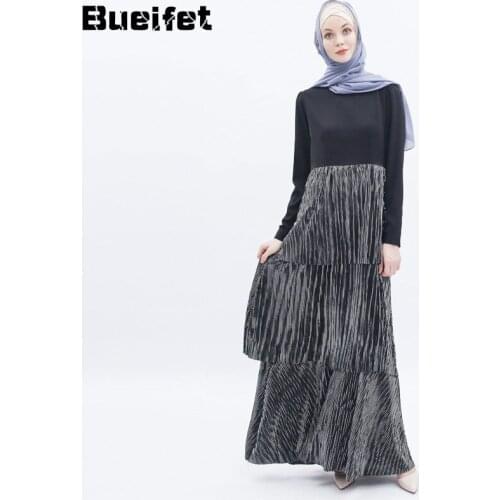 Muslim Hijab Abayas Dress Women Turkey Kaftan Islam Clothing Eid Mubarak Musulman Robe Femme Dubai Caftan Marocain Vestidos