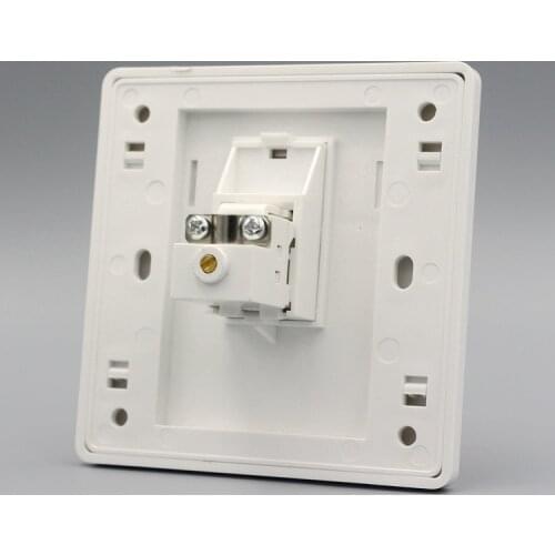 Wall Plate Socket One Port TV Outlet Connector Panel Faceplate Home Plug