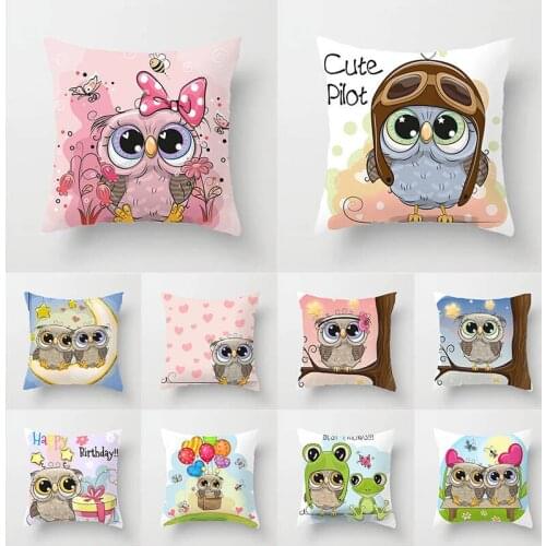 Pillow Cover Merry Christmas Animals Unicornio Back Cushion Cover Decorative Pillow Covers 45x45cm for Home Car Office TP134