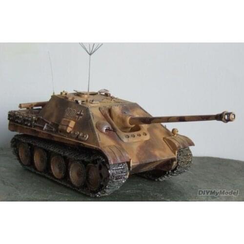 DIYMyModeI German jagpanther cheetah tank DIY Handcraft Paper Model KIT Handmade Toy Puzzles Gift Movie props