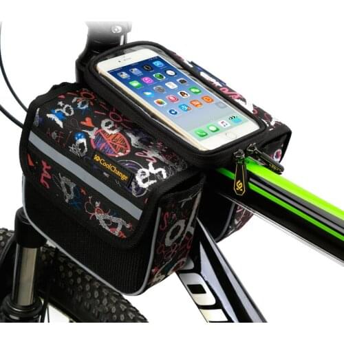 【New store 】 High Quality Cycling Bike Front Frame Bag Tube Pannier Double Pouch for Cellphone Bicycle Accessories Riding Bag