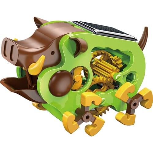 STEM Educational Tecnologia Toys for Children Science Experiment Technology Solar Hot Pig Toy DIY Stem Toys for Kids Puzzle