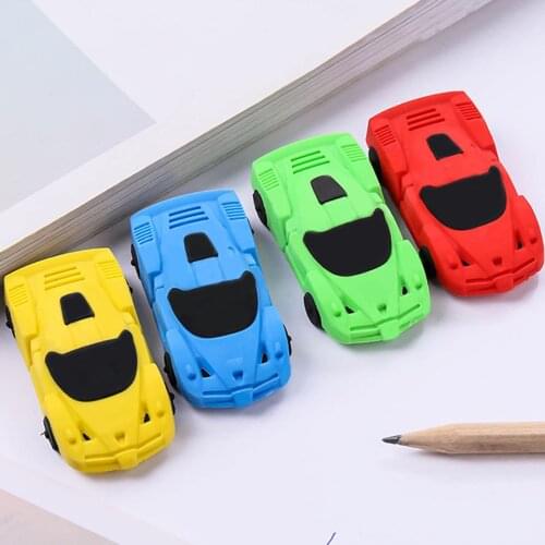 Learning Stationery Rubber Sassafras Creative Cartoon Car Shape