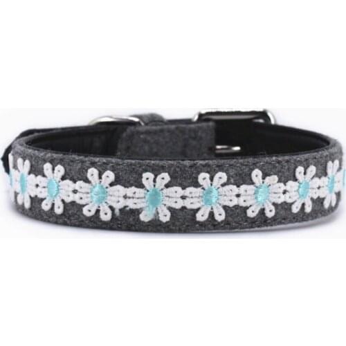 Woolen Linen Cat Collar Dog Collar for All Cats and Small Medium Dogs 3 Colors Available Attractive and Durable