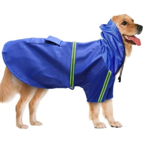 Pet Dog Raincoat Reflective Small Large Dogs Rain Coat Waterproof Jacket Outdoor Breathable Raincoat Dog Clothing Dog Raincoat