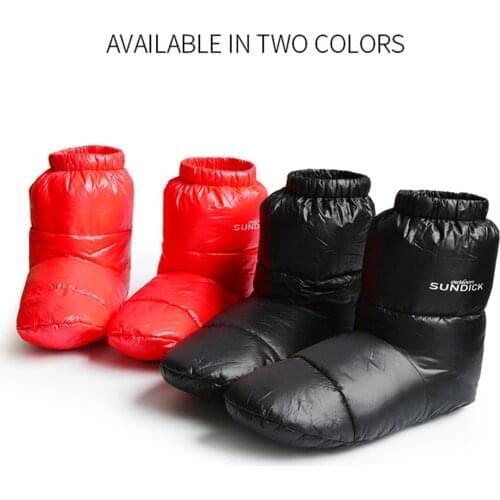 Goose Down Slippers Ultralight Indoor Warm Long Journey Sleeping Bag Accessories Camping Outdoor For Men Women