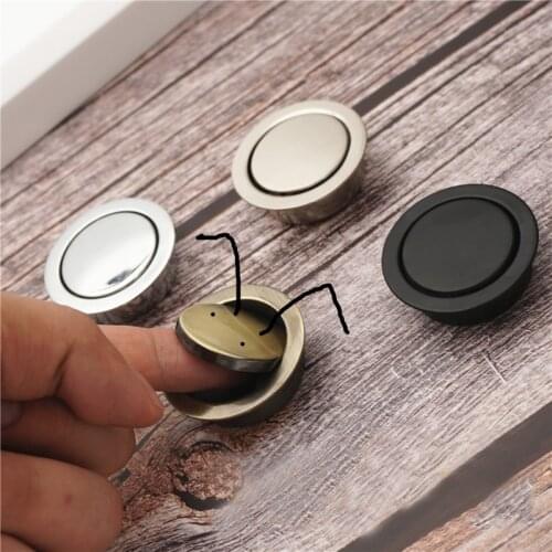 1PC Muti Purpose Door Knobs Need Punch Hidden Handles For Wardrobe Drawer Furniture Hardware