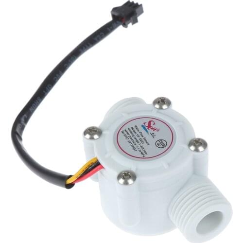 1pc 1/2'' Water Flow Sensor Switch Meter Flowmeter Counter Sensor Control Effect Flowmeter Hall 1-30L/min For Arduino