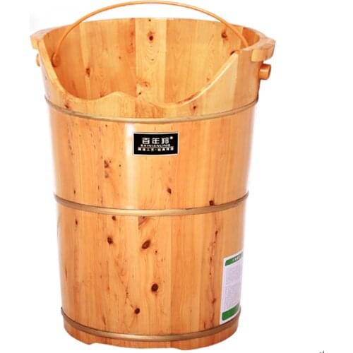 Heated And Fumigated Wooden Bucket For Feet At Home Thermostatic Sweat Steaming High-depth Bucket Steam Wooden Leg Over Knee Bat