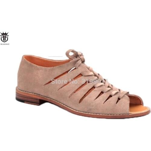FR.LANCELOT Men's Leather Sandals