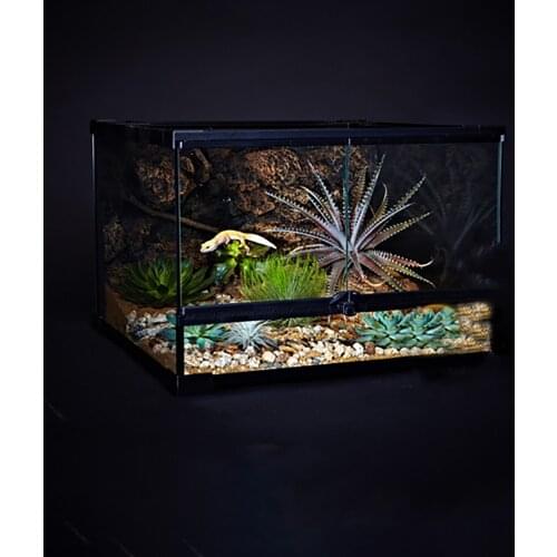 Geometric glass box lizard snake turtle chameleon breeding reptile box ecological landscaping rainforest tank terrarium large