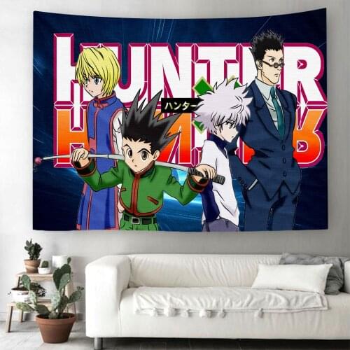 Anime HUNTER×HUNTER Tapestry for Kids Boy Girls Home Bedside Decorative Hanging Art Bedroom Decoration Accessories Decor