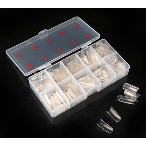 DIY Art Artificial Acrylic Gel UV Manicure 500pcs/Box Tips Transparent Half Cover All Cover Fake False French Nail