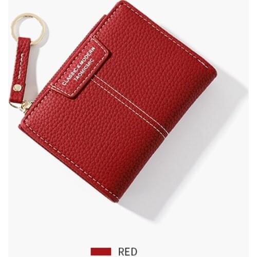 Leather Women Wallet Fashion Card Holder Coin Purse Short Hasp High Capacity Tri-Fold Style Clutch Female Money Passport Keeper