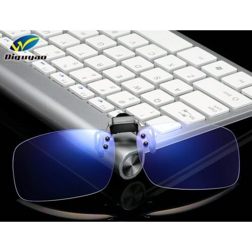 Men Flip Up Anti Clip-on Clip Lens For Light Computer gaming blue glasses blue light filter women blocking clip on Glasses Male