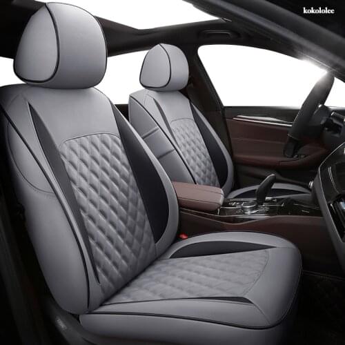 KOKOLOLEE Custom Leather car seat cover set For KIA Niro KX1 Cadenza SHUMA CARENS Carnival VQ Borrego Opirus Sorento car seats